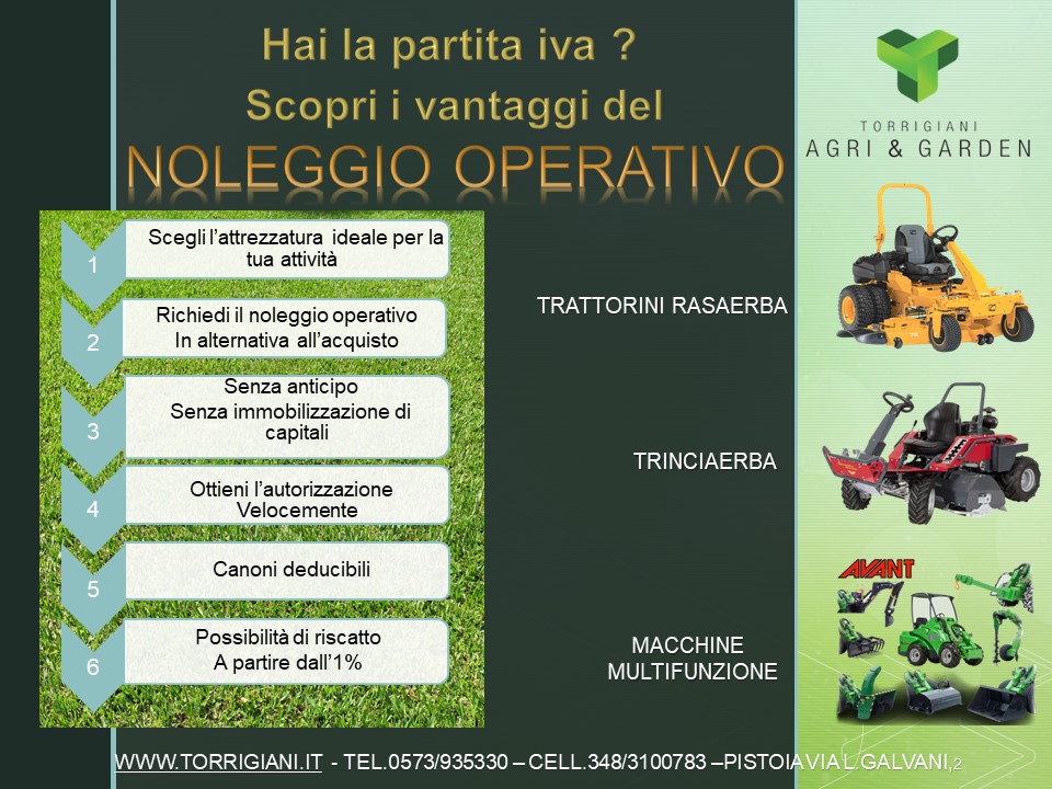 NOLEGGIO OPERATIVO | Torrigiani Agri & Garden S.r.l.